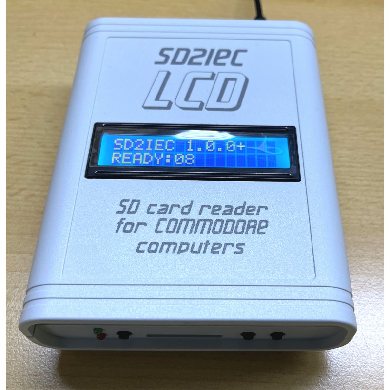 SD2IEC LCD - SD card reader for Commodore 64, C64C, C128, C128D, VIC-20, C16, C116, PLUS4 and SX64